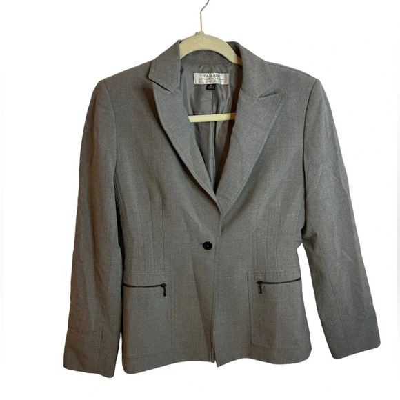 TAHARI SINGLE BUTTON BLAZER - Picture 1 of 4